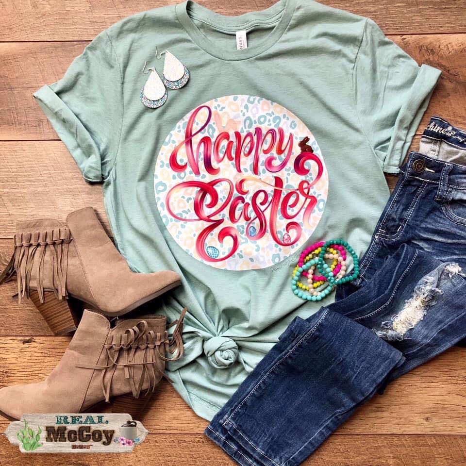 Happy Easter Watercolors Tee