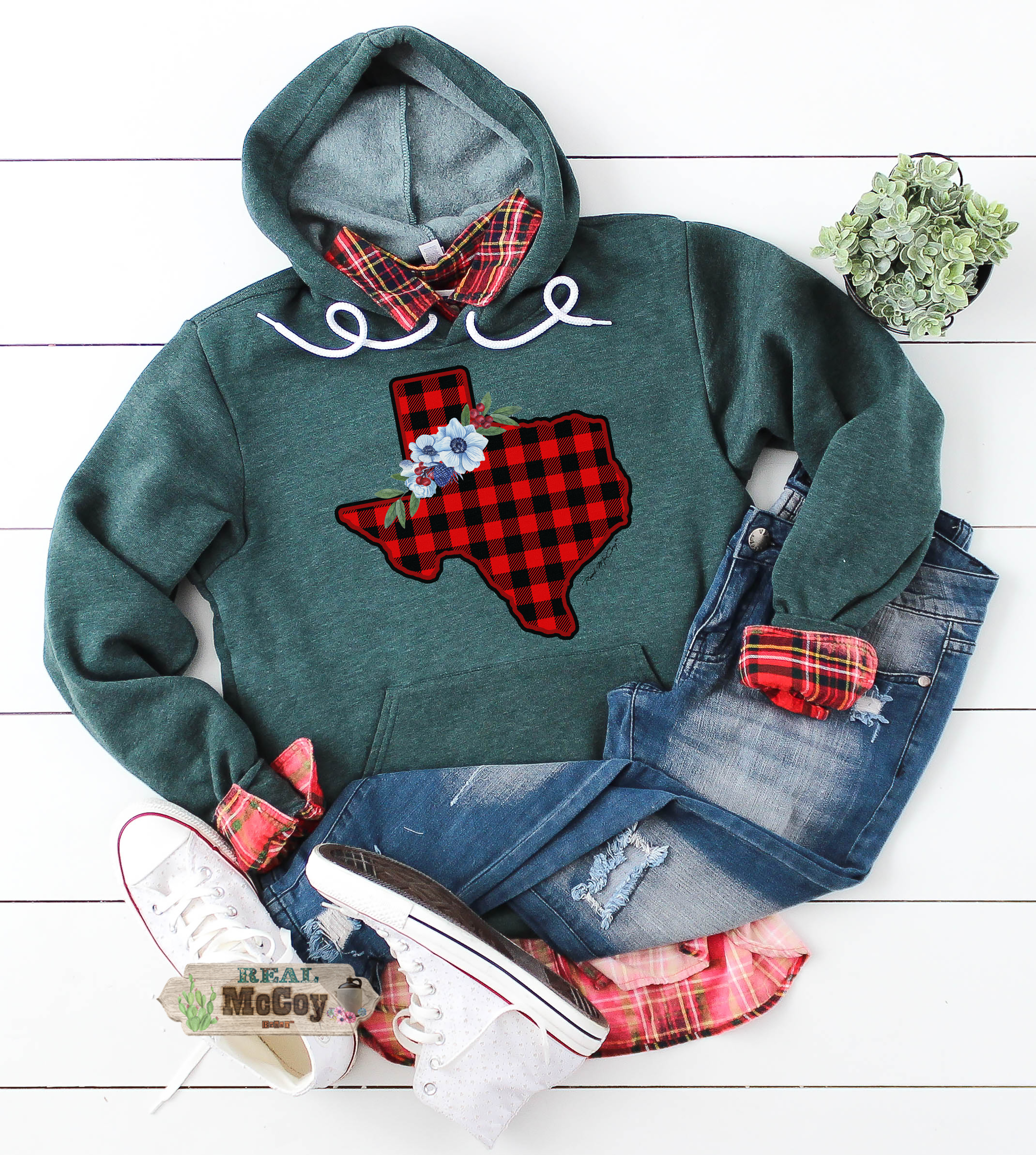 Winter Plaid State Hoodies (Color options)