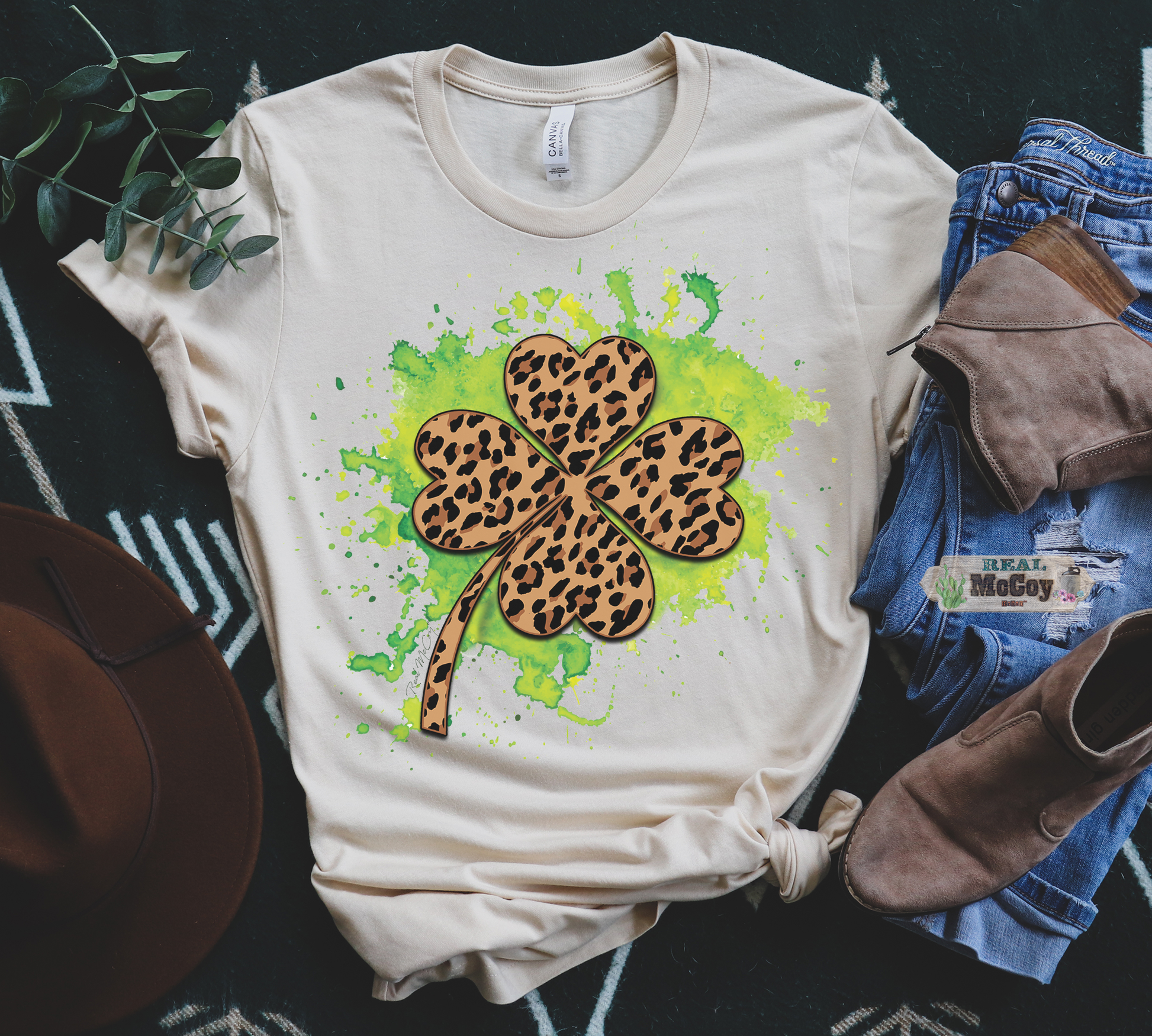Cheetah Clover (color options)