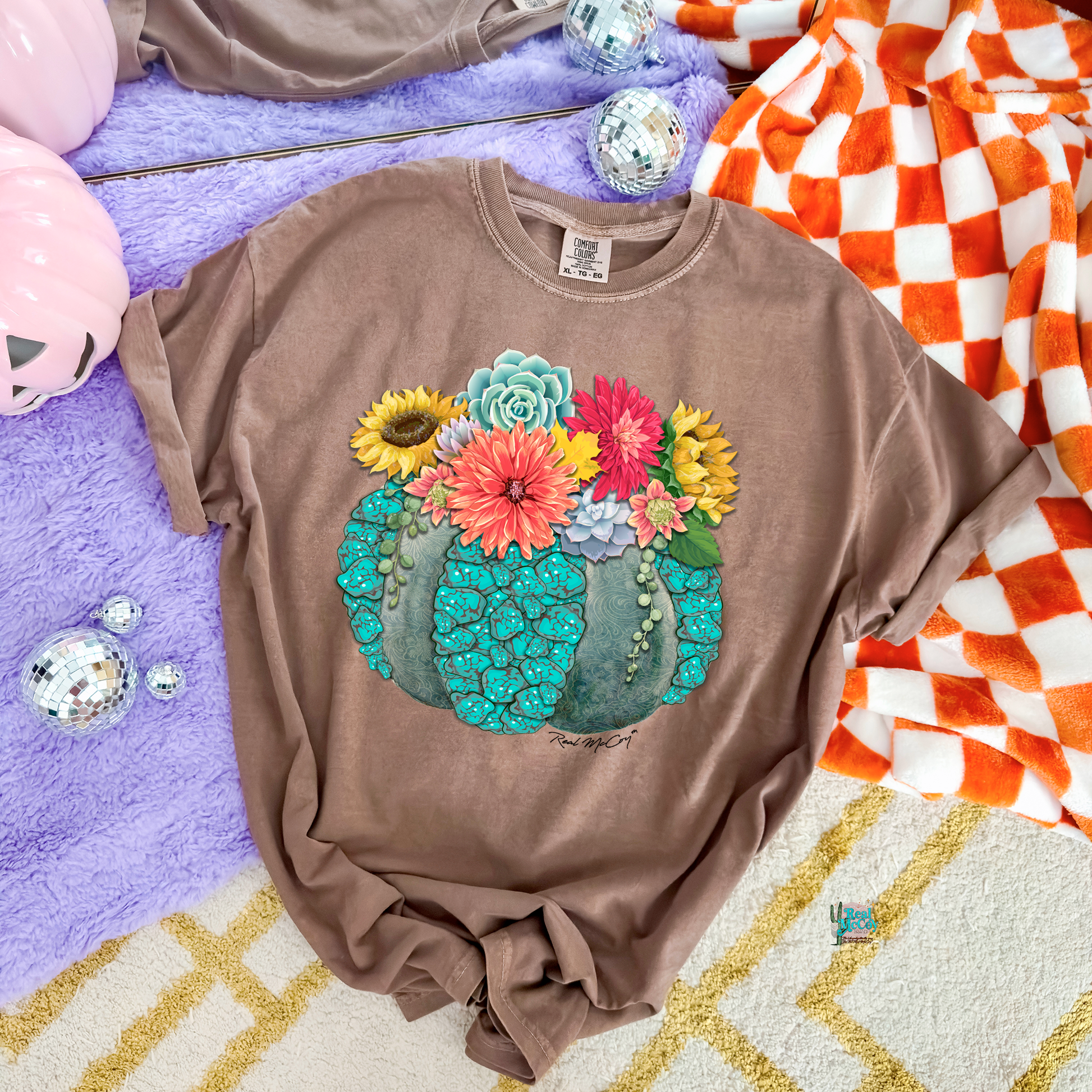 Turquoise Stone Pumpkin Tee