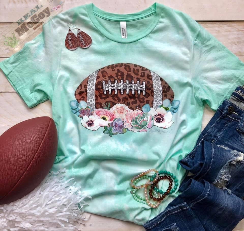 Floral Football Tee
