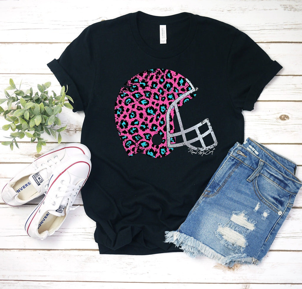 Hot Pink Leopard Helmet