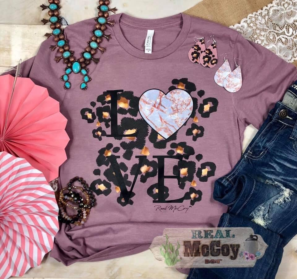 Love Marble Heart Tee