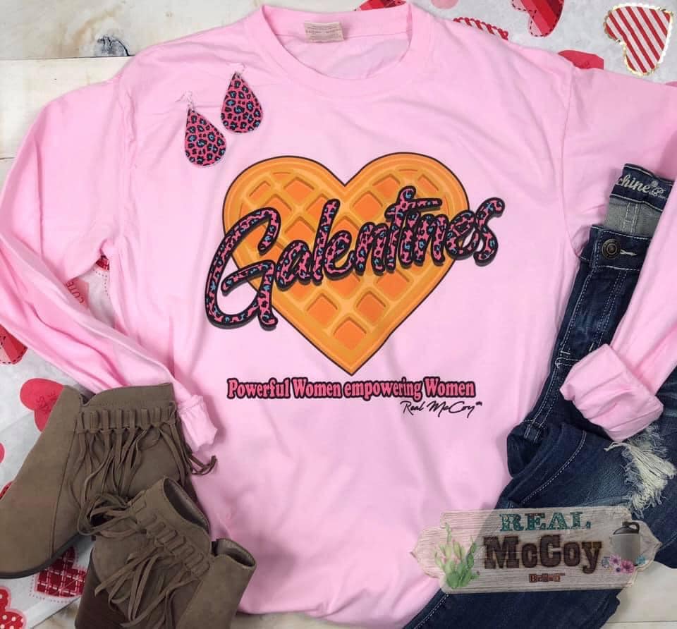 Galentine's Waffle Long Sleeve