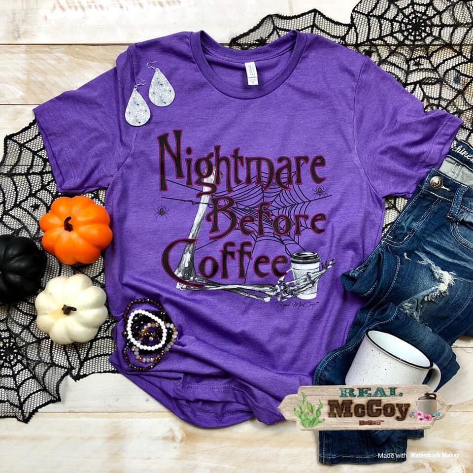 Nightmare Before Coffee Tee