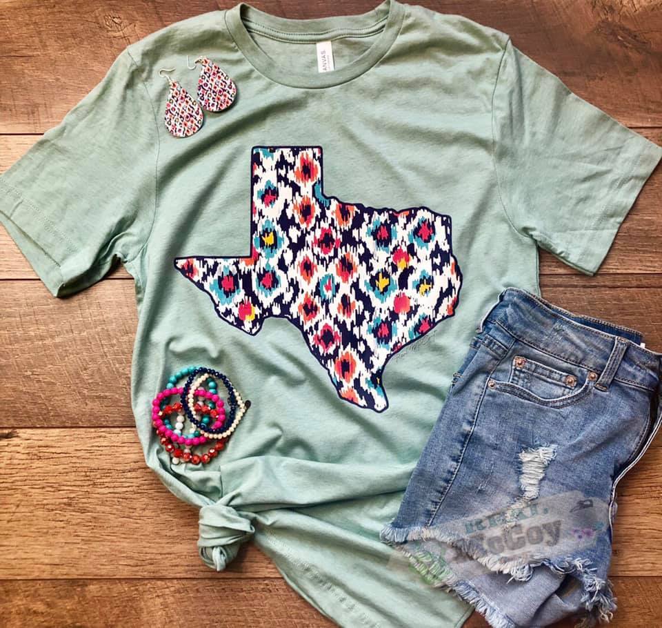 Neon Cheetah State Tee  (All States Available)