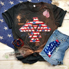 Vintage Patriotic Rise Above Tee (Bleach & NO Bleach Options)