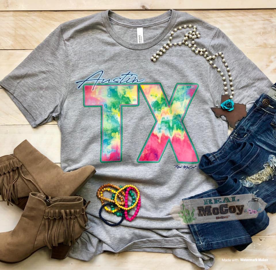 Tie Dye City/State Tee