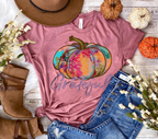 Watercolor Aztec Pumpkin (SEVERAL OPTIONS)