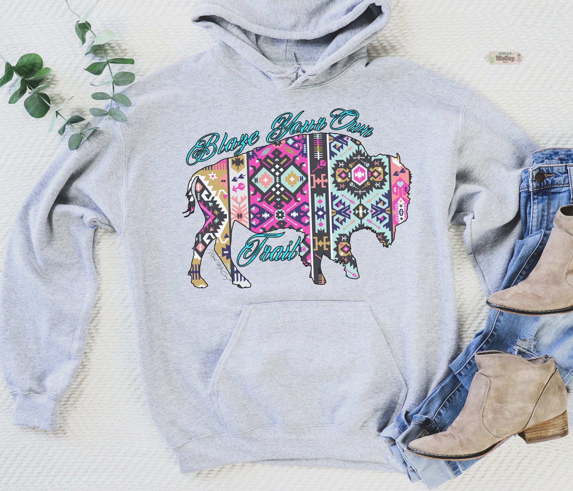 Aztec Blaze your own Trail Hoodie