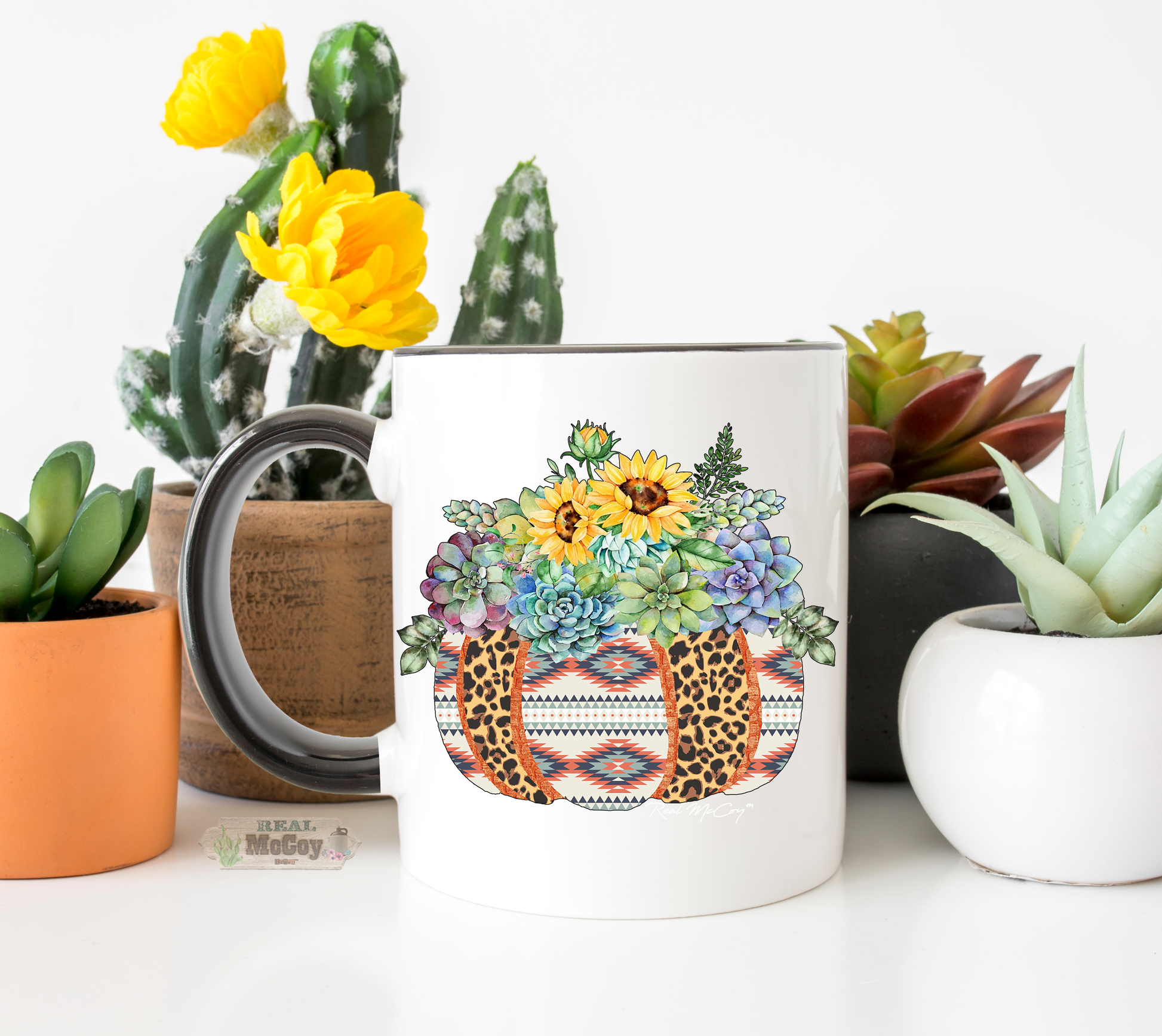Aztec & Cheetah Pumpkin Mug