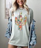 Fiesta Floral Cactus Tee (Color Options)