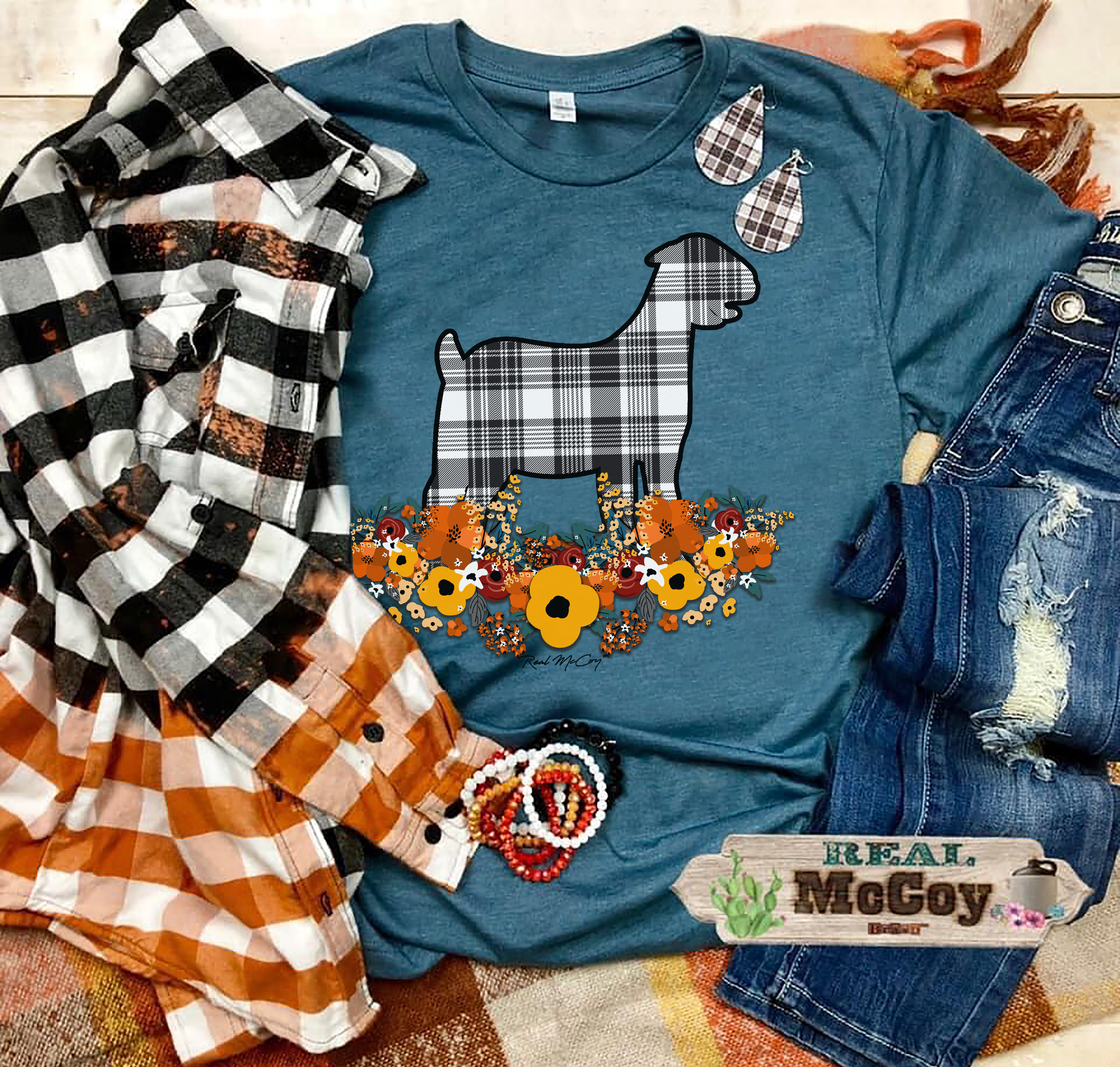 Flannel Farm Animals  (Several Options)