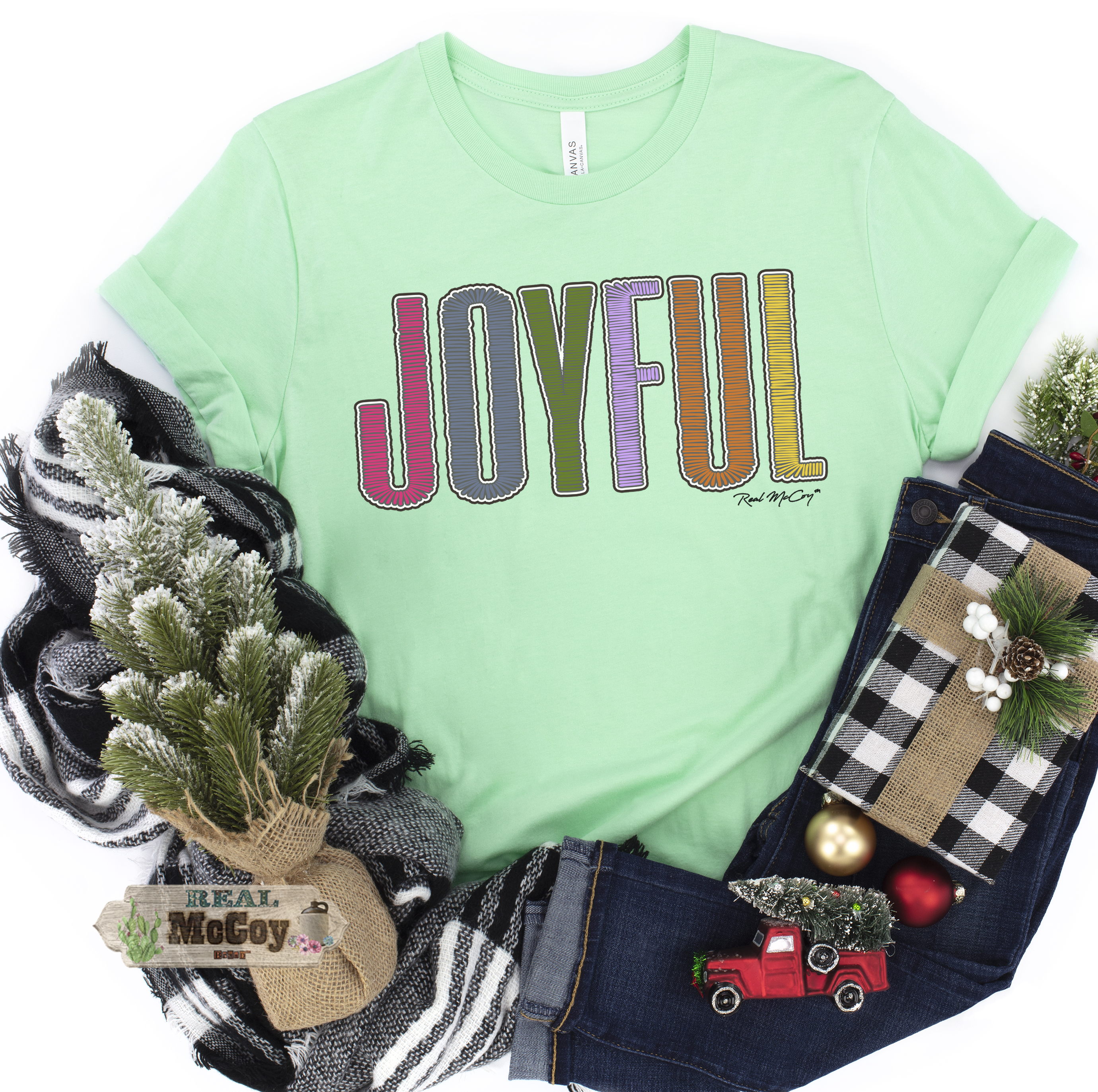 Joyful Stitch Font Tee