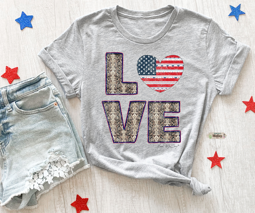 Love USA Tee (Pattern Options)