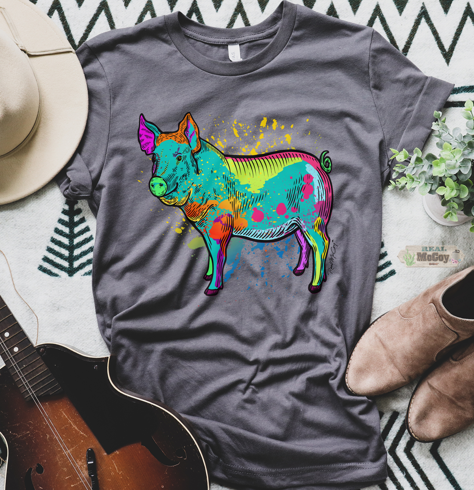 Neon Pig Tee