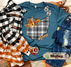 Fall Plaid State Tee