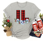 Winter Plaid State Abbreviation Tee