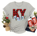 Winter Plaid State Abbreviation Tee