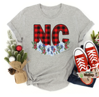 Winter Plaid State Abbreviation Tee