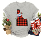 Winter Plaid State Tee