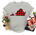Winter Plaid State Tee