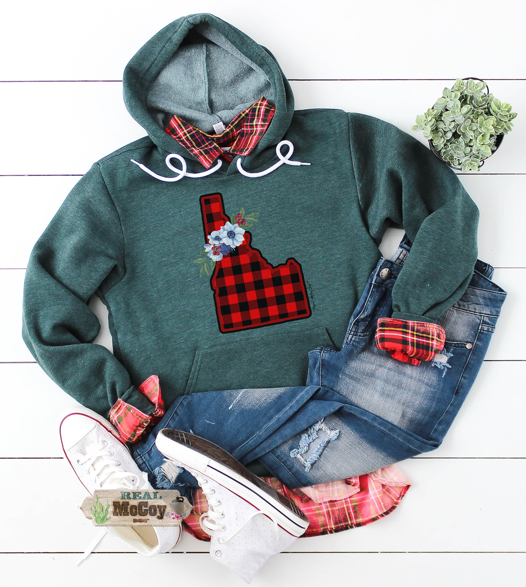 Winter Plaid State Hoodies (Color options)