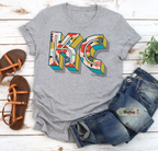 Spring Floral State Abbreviation Tee