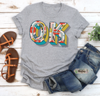 Spring Floral State Abbreviation Tee