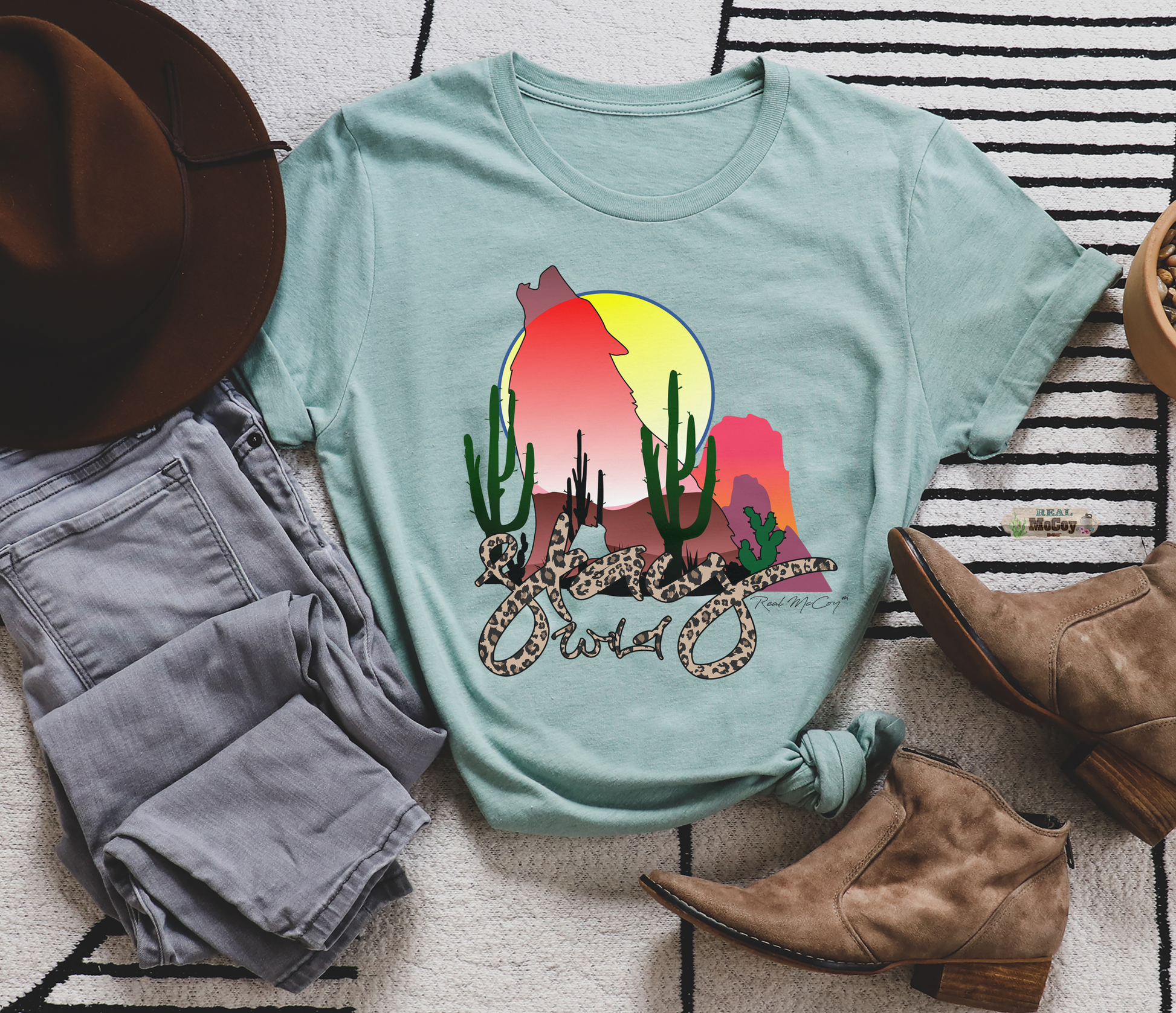 Stay Wild (Pattern & Tee Color Options)