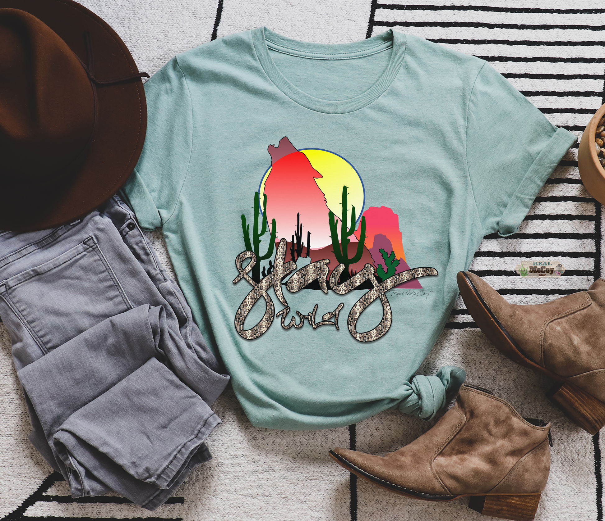 Stay Wild (Pattern & Tee Color Options)