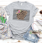 Floral & Stripes State Tee