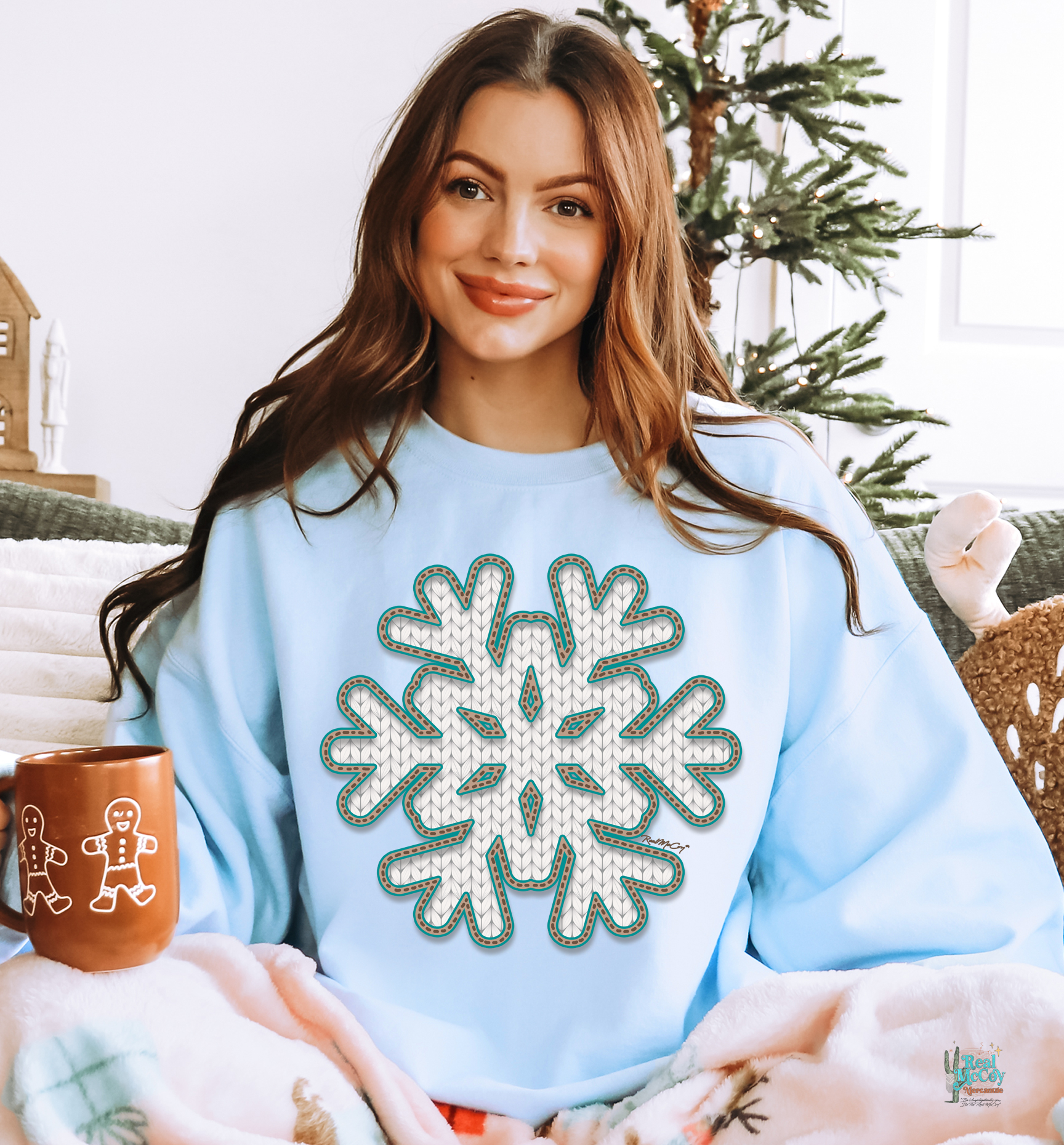 Sweater Weather-Snowflake Sweatshirt