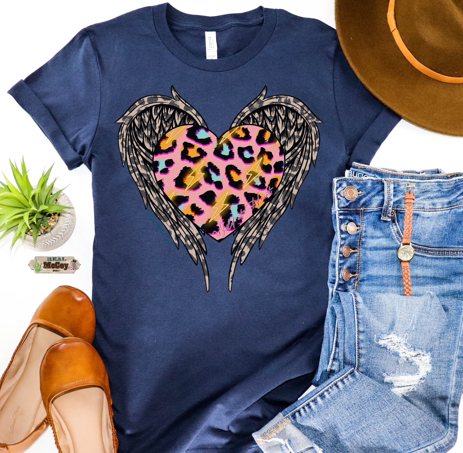 Wild @ Heart- Rock Leopard Tee