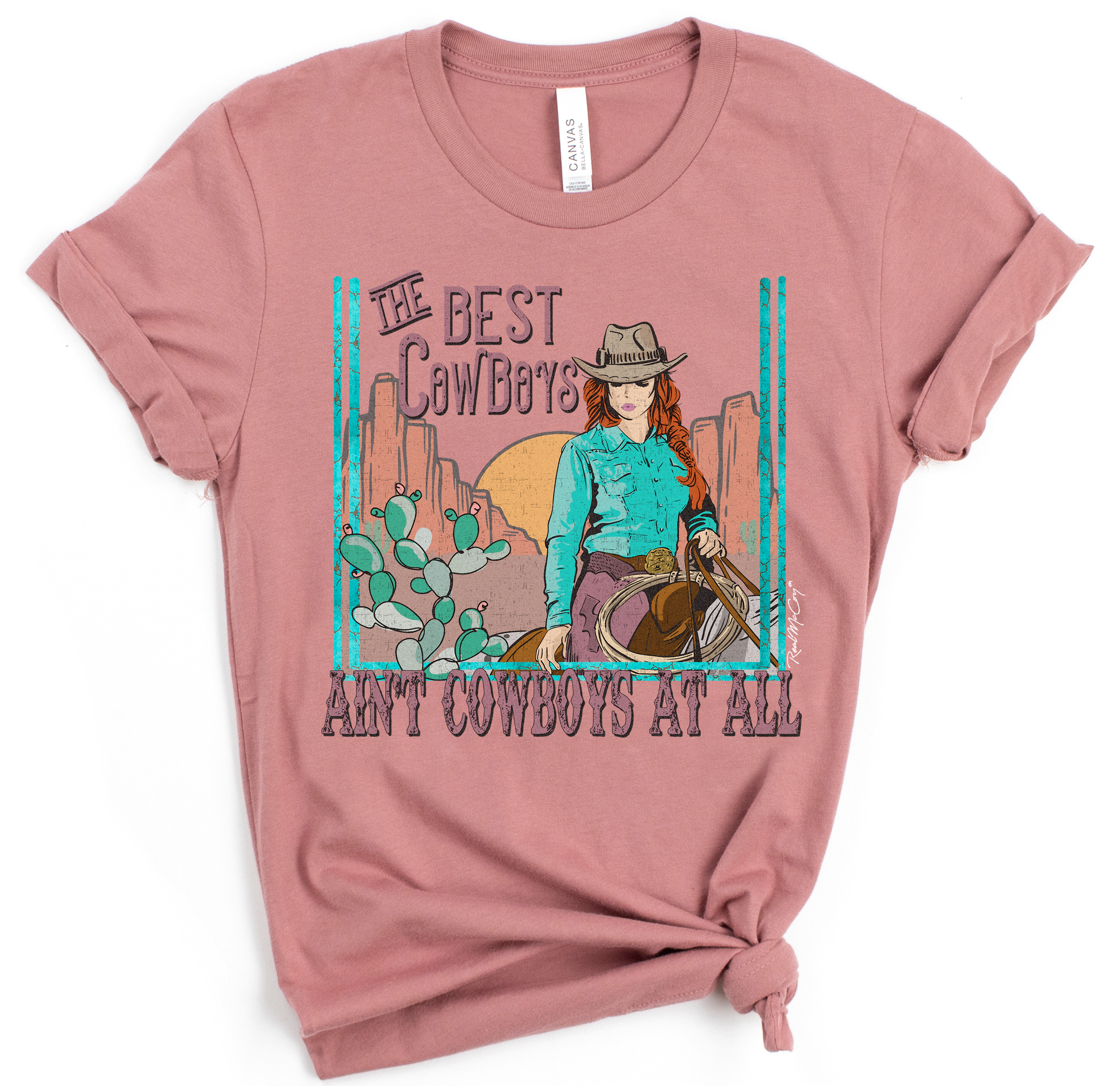 Ain't A Cowboy Tee (Color Options)
