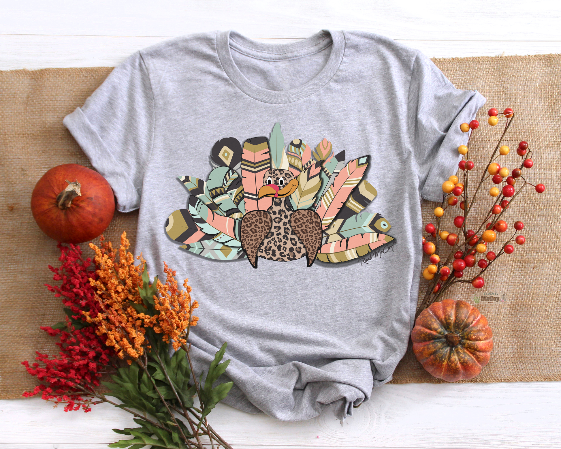Aztec Turkey Shirt (Tee & Long Sleeve)