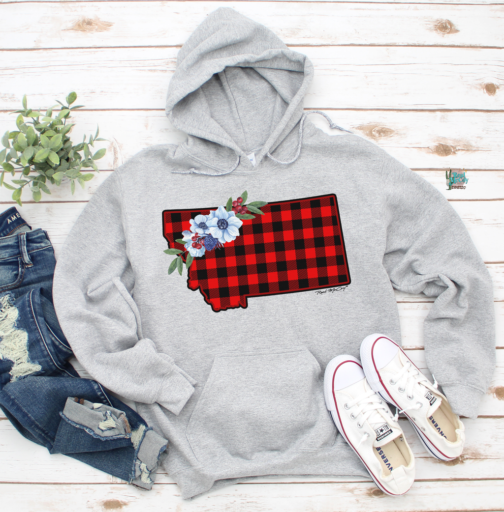 Winter Plaid State Hoodies (Color options)