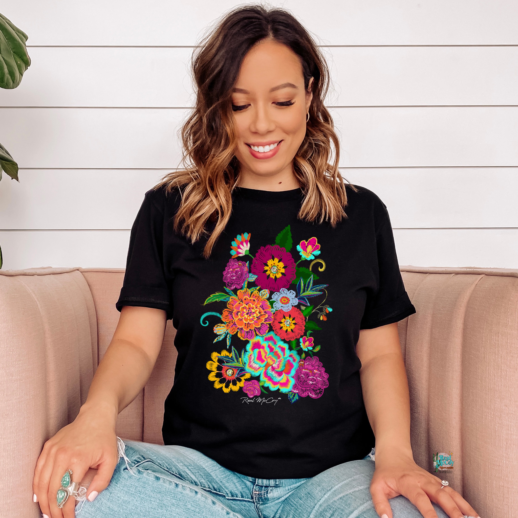Fiesta Floral Shirt (Color/Style Options)