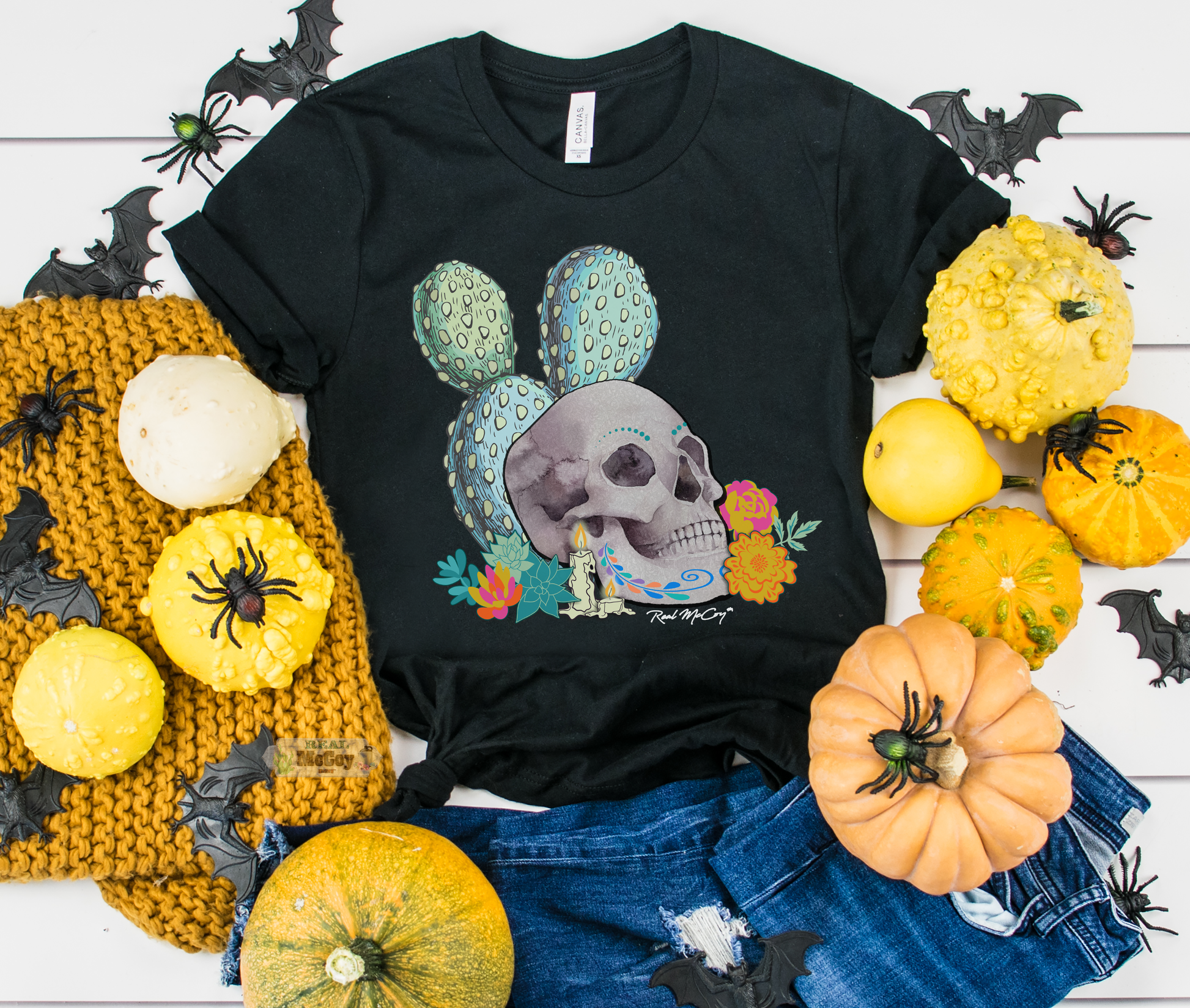 Floral Skull Tee