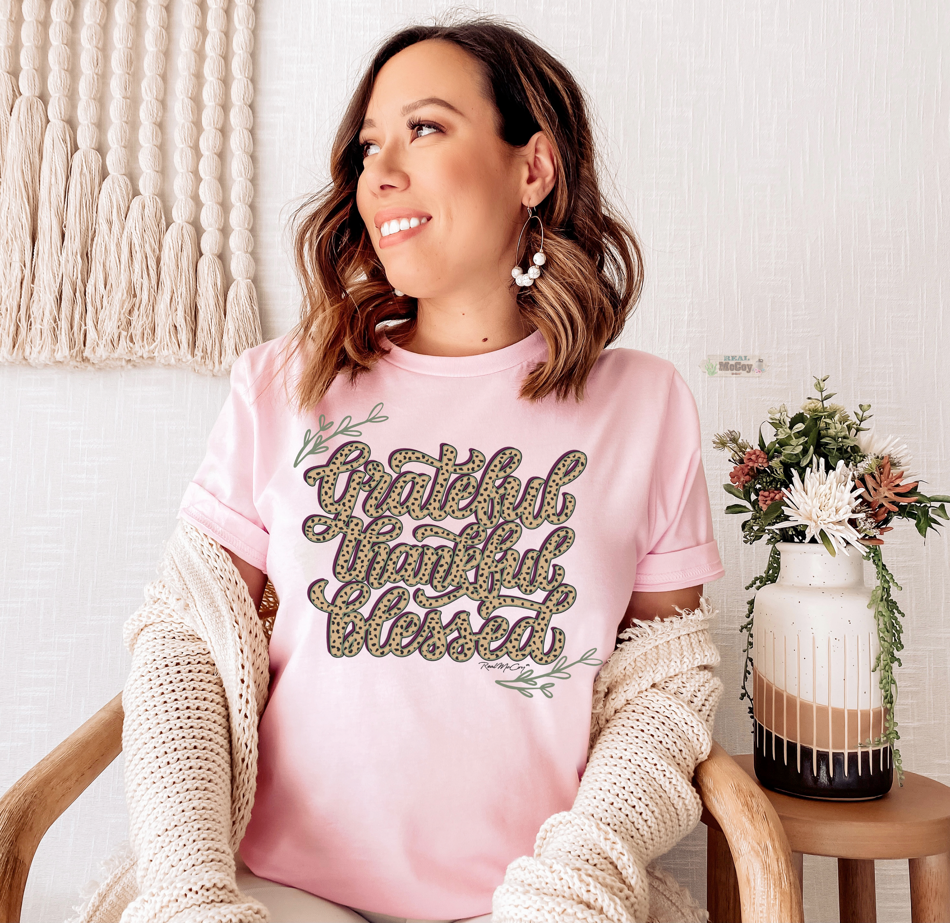 Grateful Thankful Blessed Tee