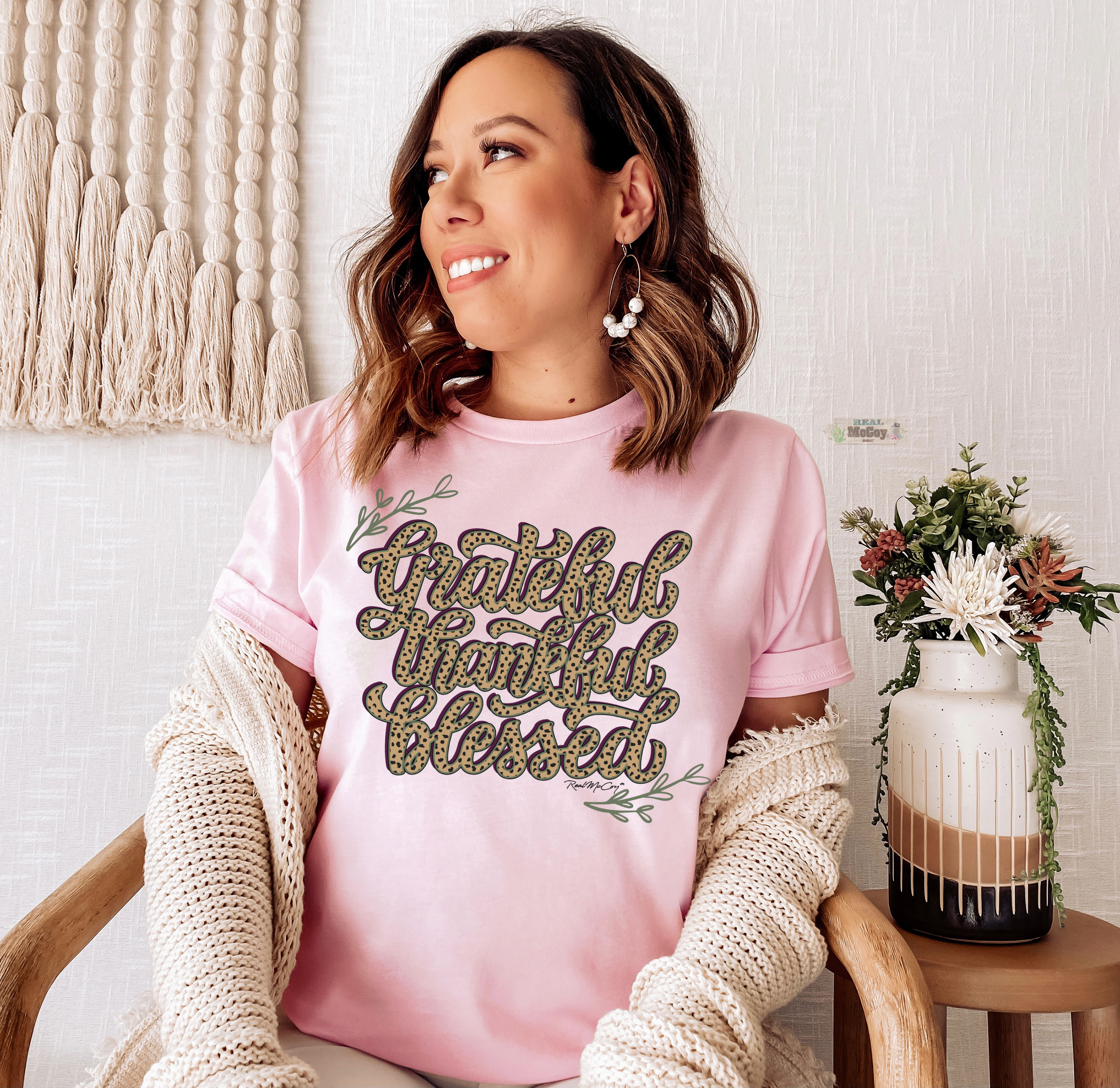 Grateful Thankful Blessed Tee