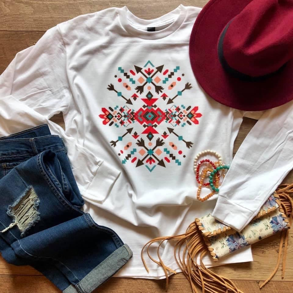 Aztec Arrows Long Sleeve