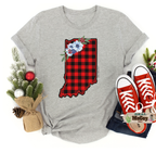 Winter Plaid State Tee