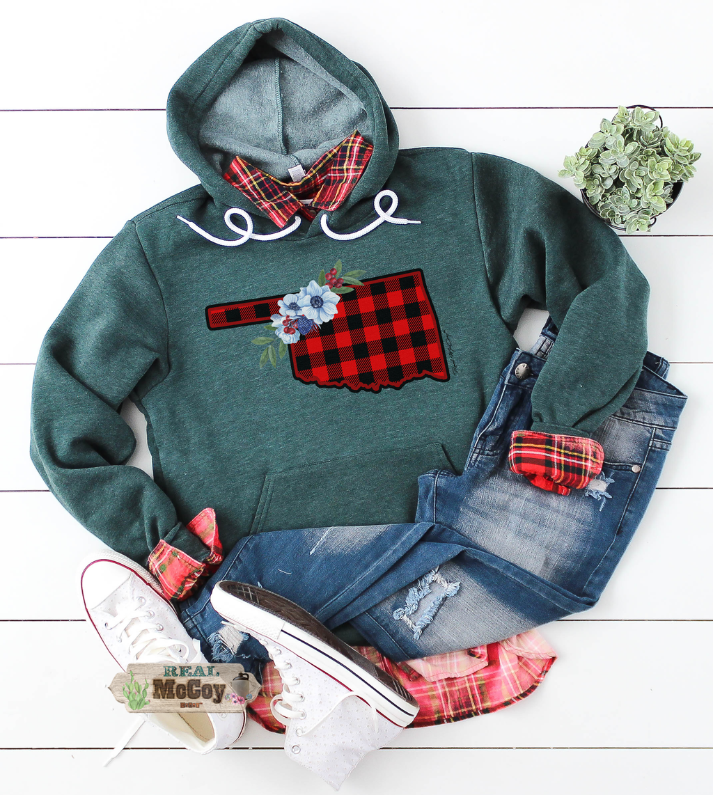 Winter Plaid State Hoodies (Color options)