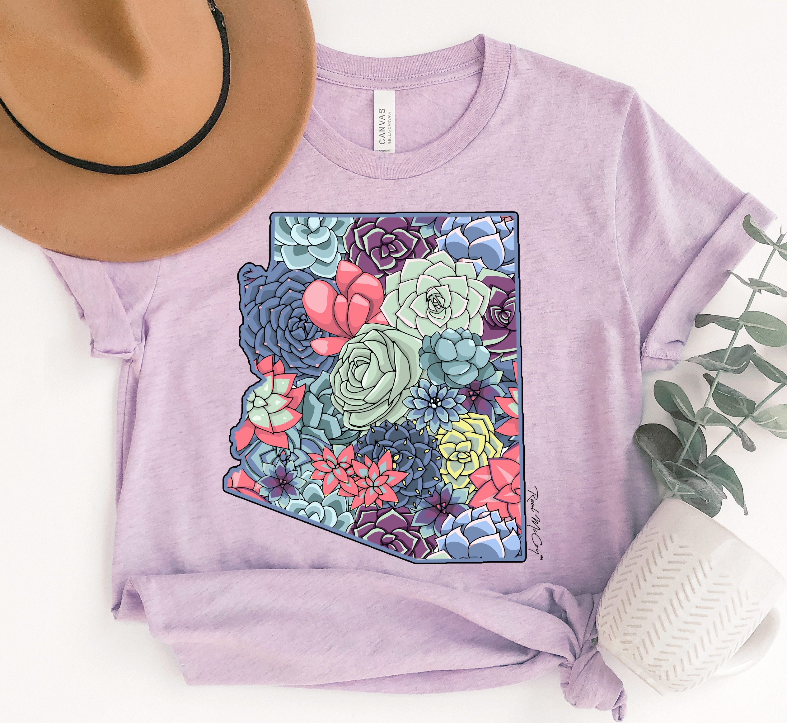 Summer Succulent City/State Tees