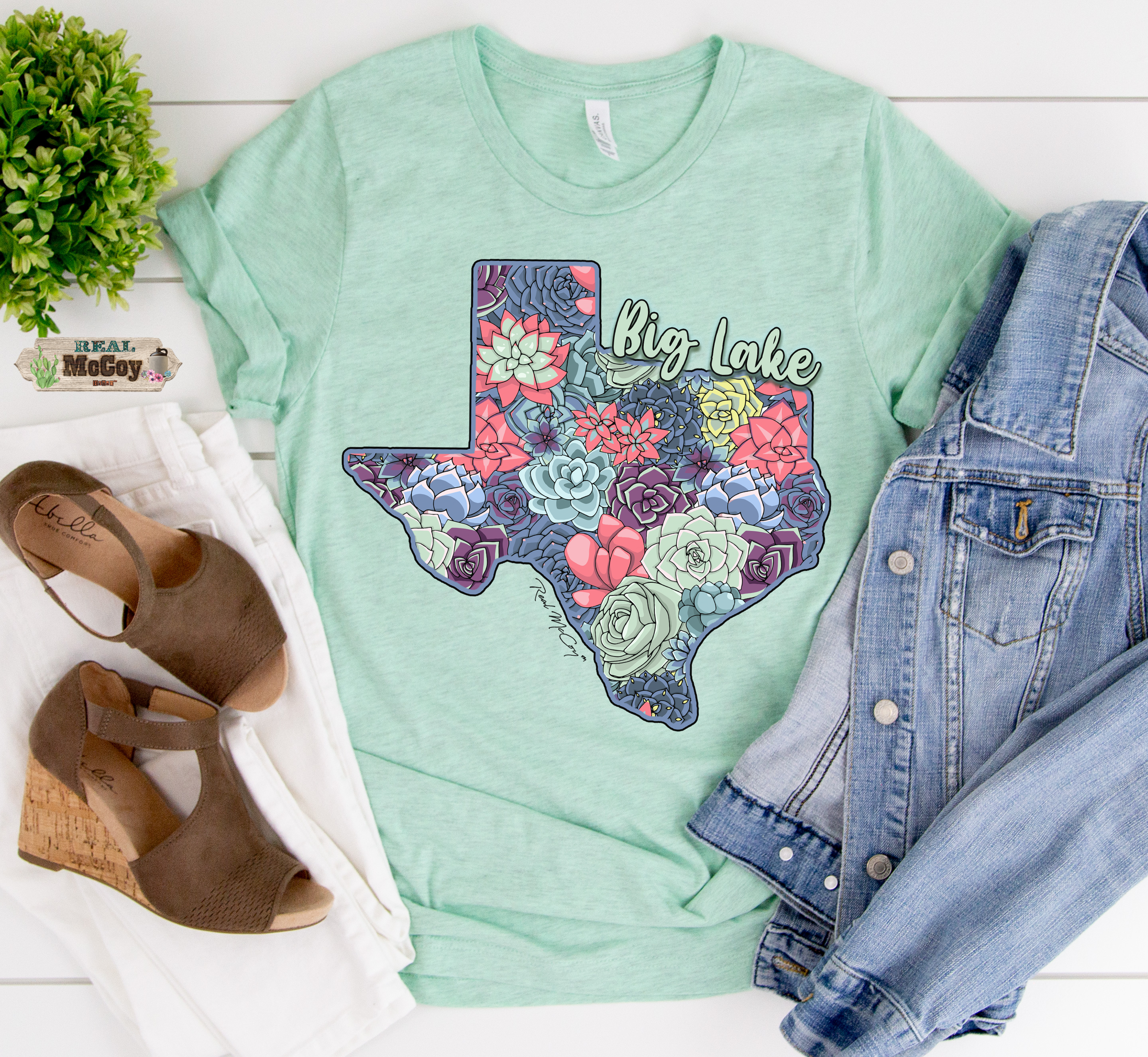 Summer Succulent City/State Tees