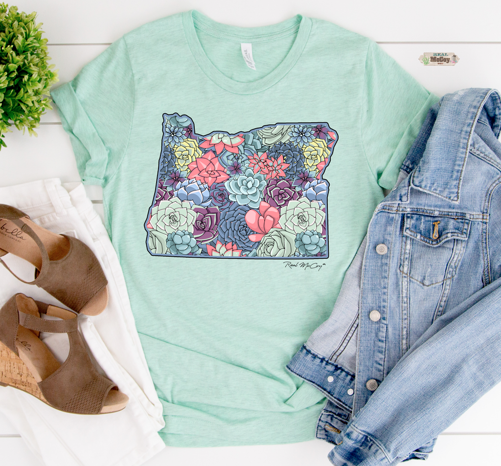 Summer Succulent City/State Tees